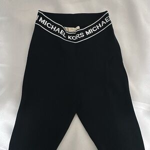 Michael Kors Black Leggings with Branded Waistband